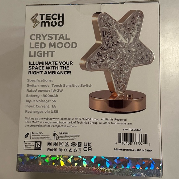 New in box: Star Crystal LED Mood Light - Picture 4 of 16
